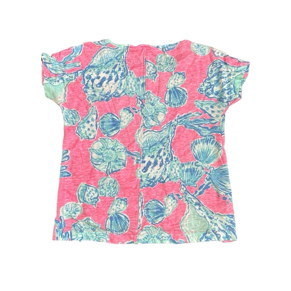 Lilly Pulitzer Mikela TopBarefoot Princess Pink Pout Short Sleeve Size XS - Picture 3 of 6